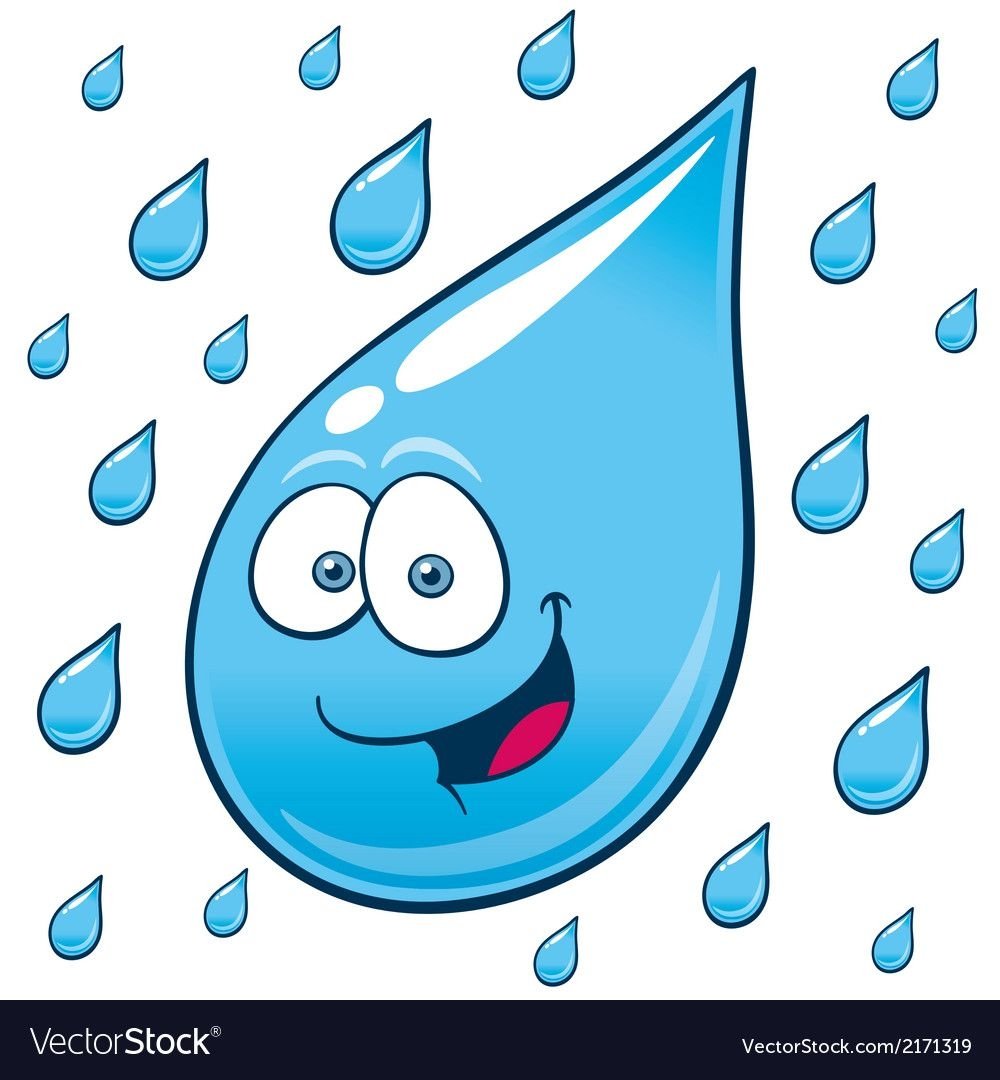 Капелька раскраска для детей на прозрачном фоне