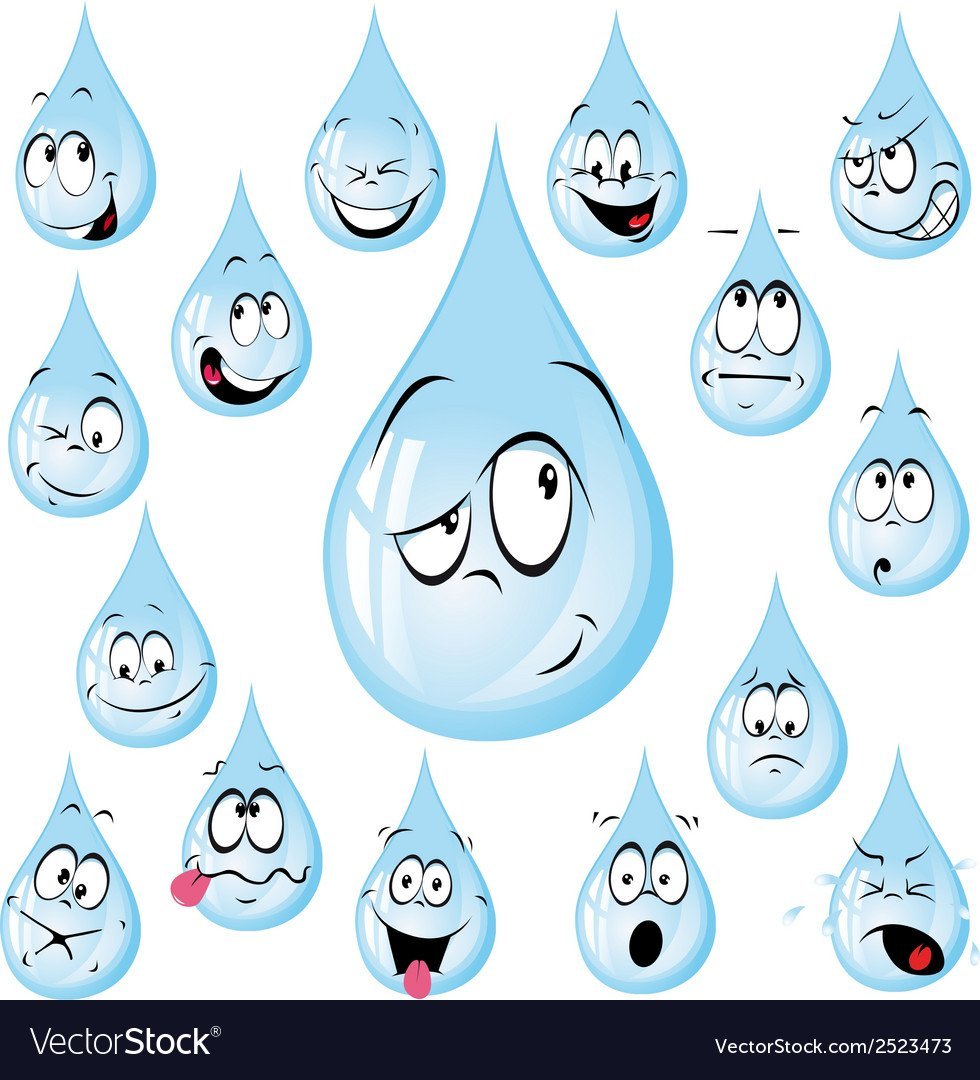 Капли раскраска