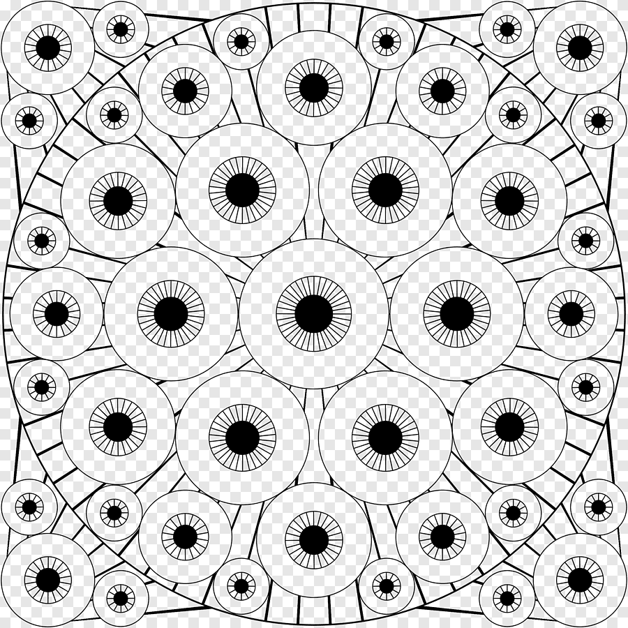 Сложные раскраски глаза