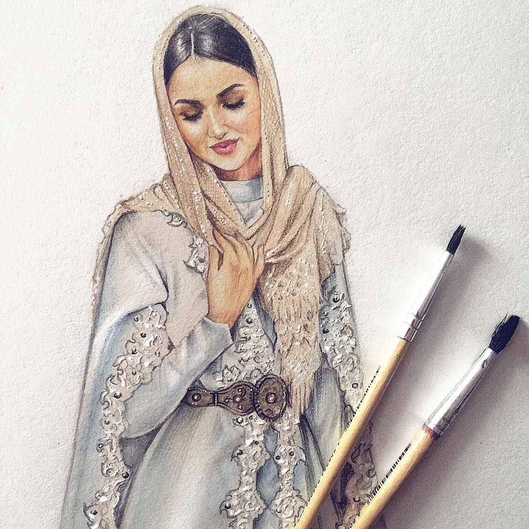 Ирина Пирогова Fashion illustration горянки