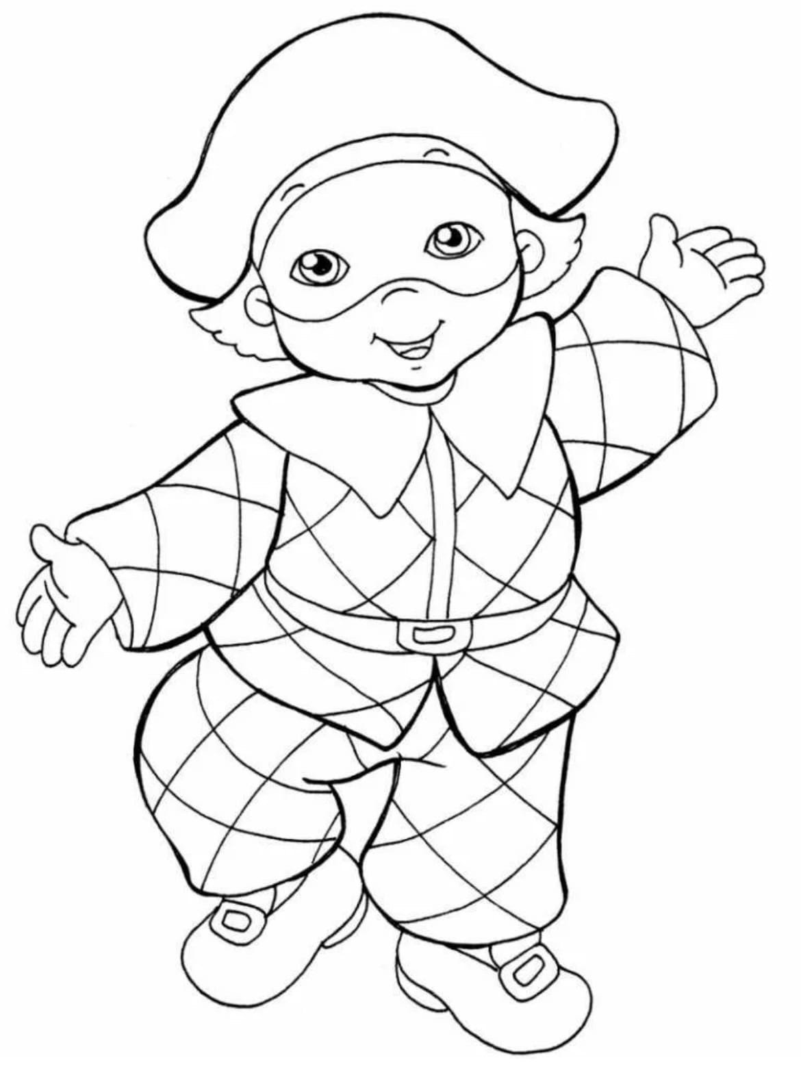 Пьерл раскраска для детей