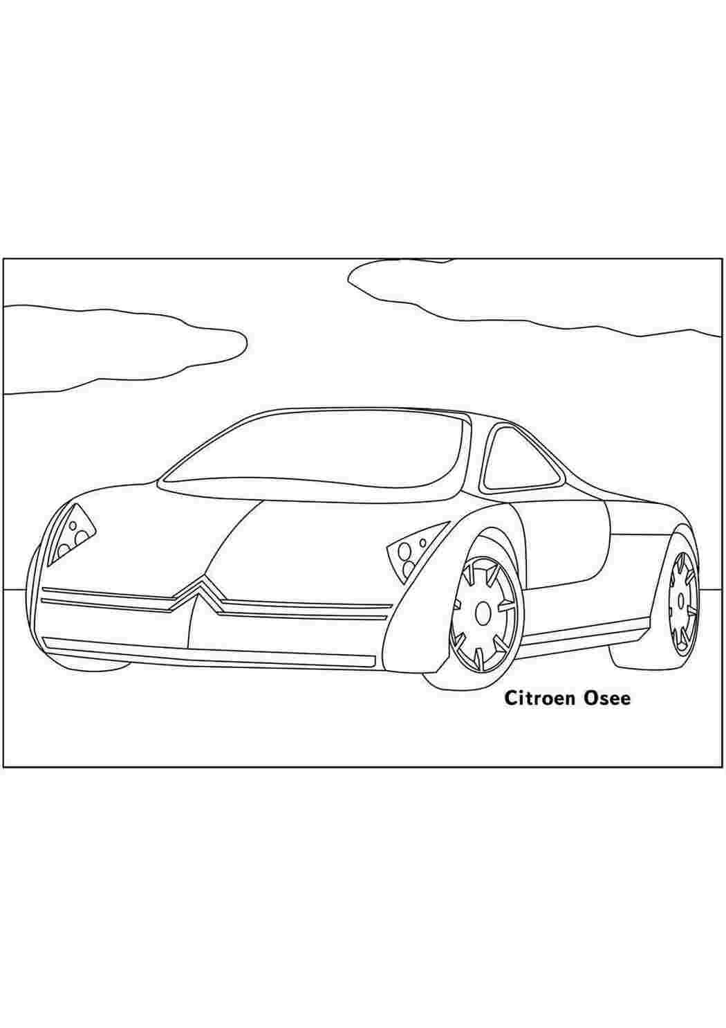 Раскраска автомобиль Citroen