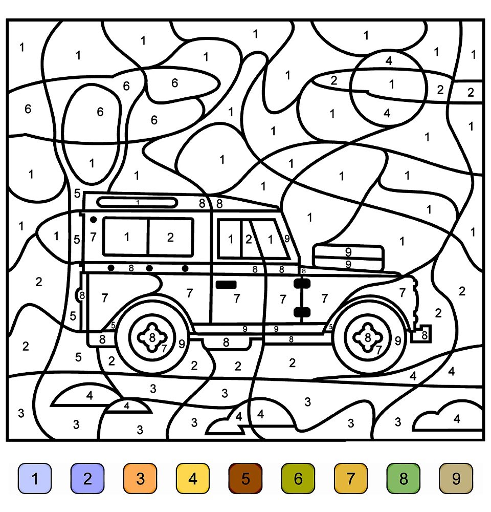 Раскраски для мальчиков транспорт