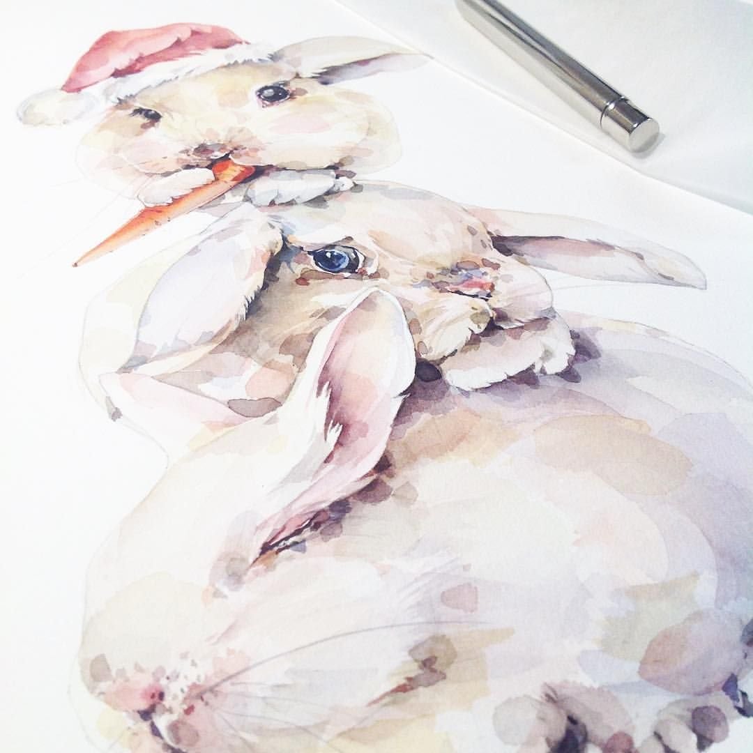 Художник Катя Михайлина акварели