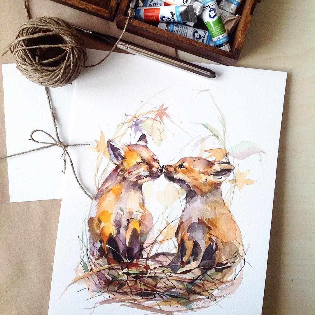 Катя Михайлина акварель