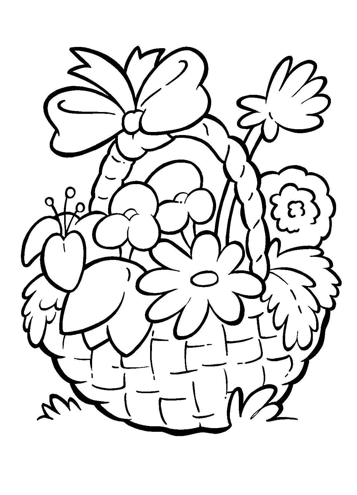 Корзинка карандашом