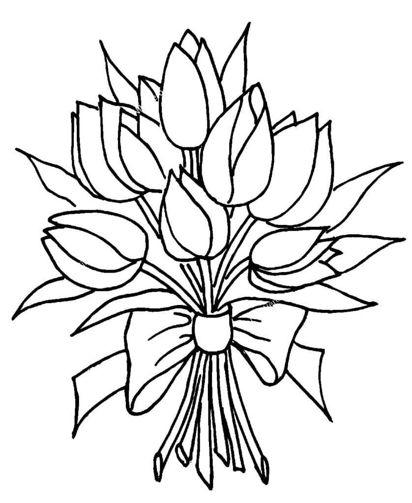 Корзинка с листьями раскраска