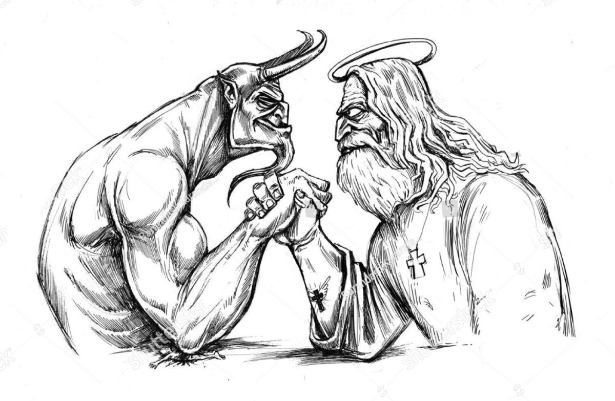 Раскраска дьявол