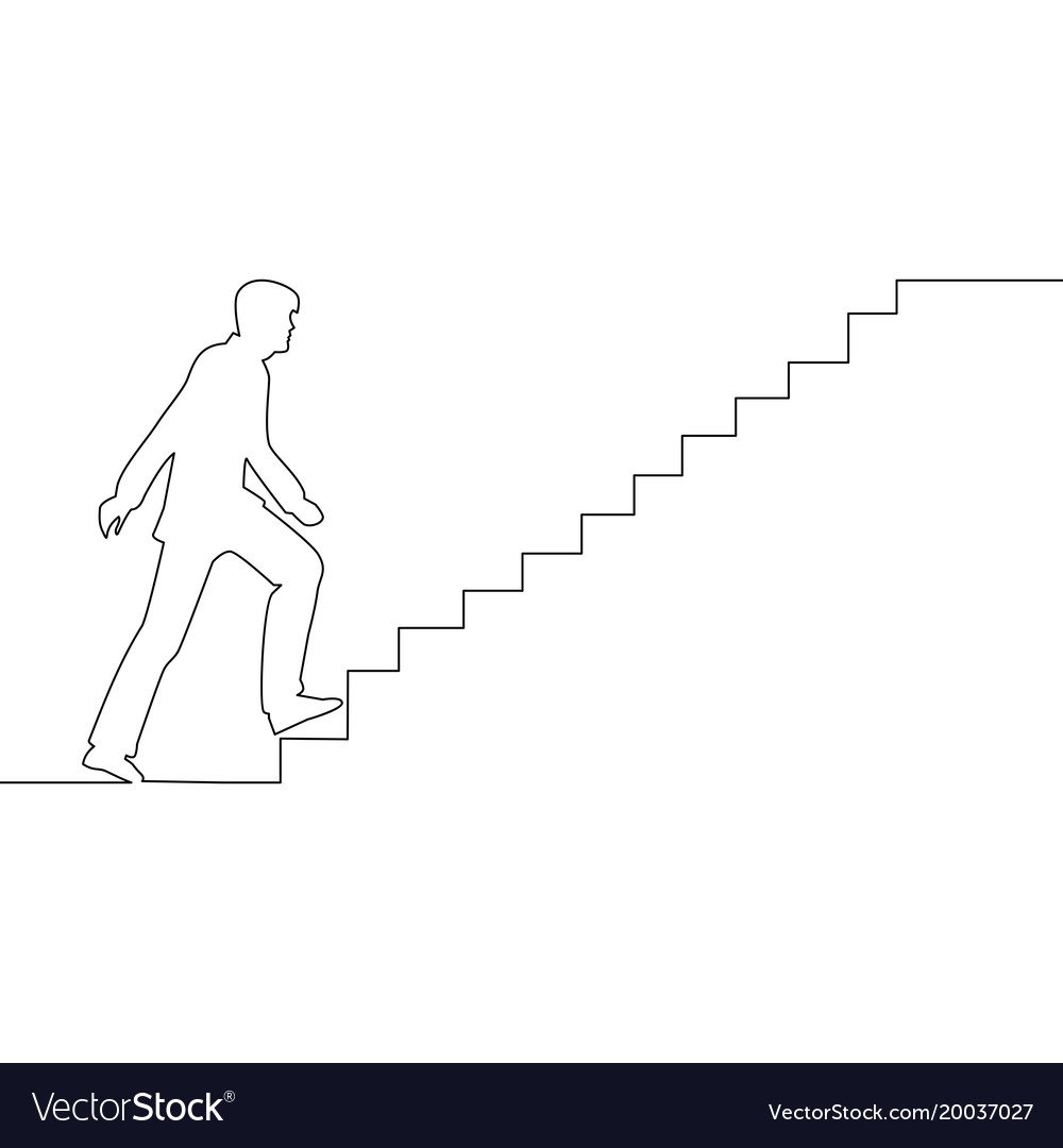 Человечек на лестнице