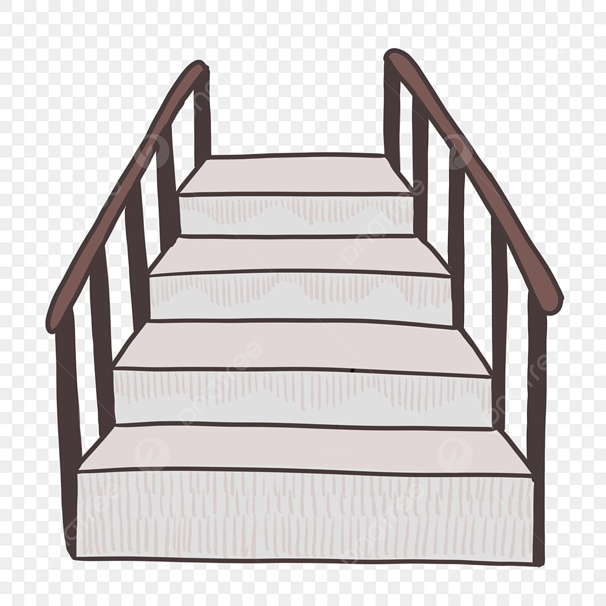 Рисунок ступеньки для выхода с ручкой