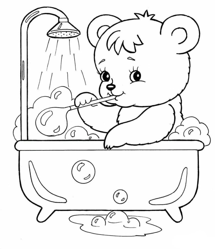 ЗОЖ раскраски для детей