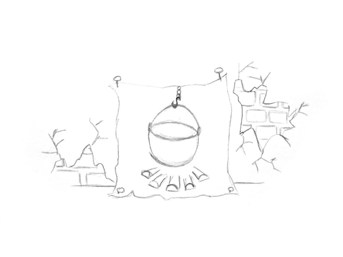 Каморка папы Карло раскраска