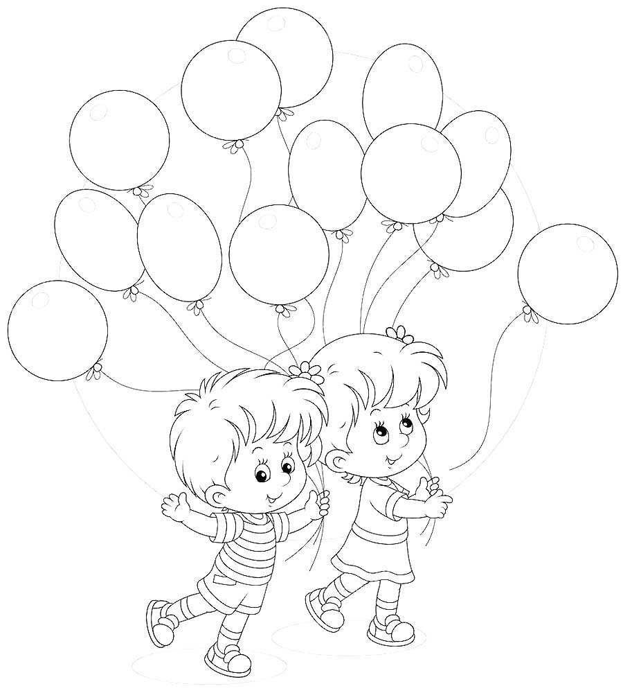 Дети и воспитатель разукрашка для детей