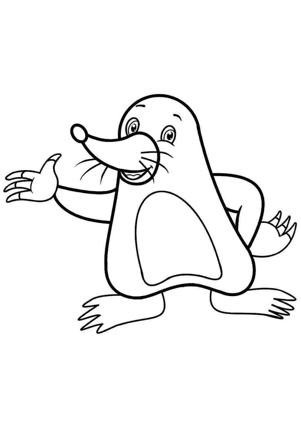 Крот рисунок