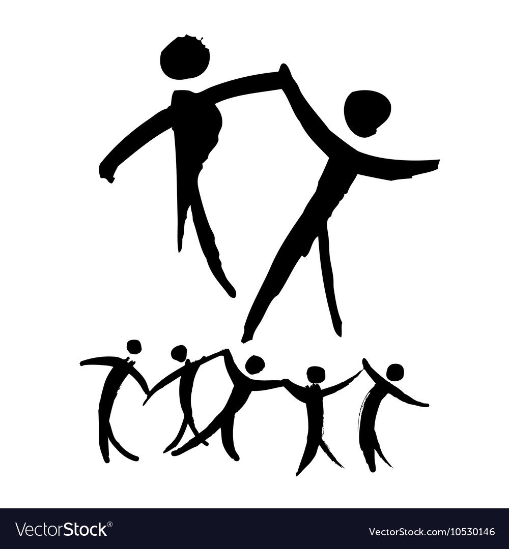 Картинки танцующих человечков нарисованные