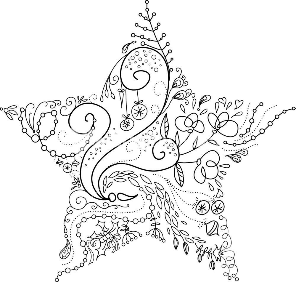 Зимние узоры для срисовки