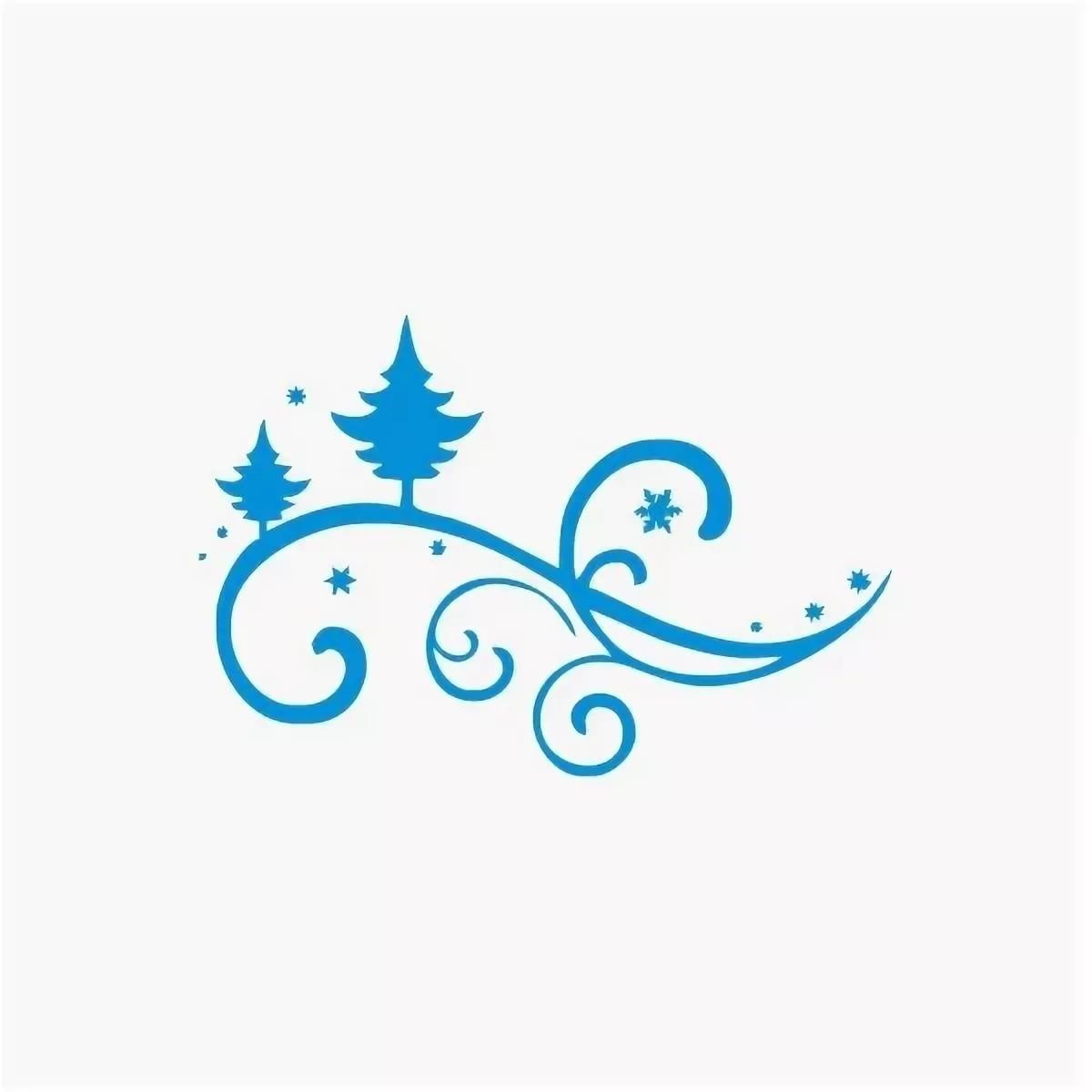 Новогодние узоры на окна