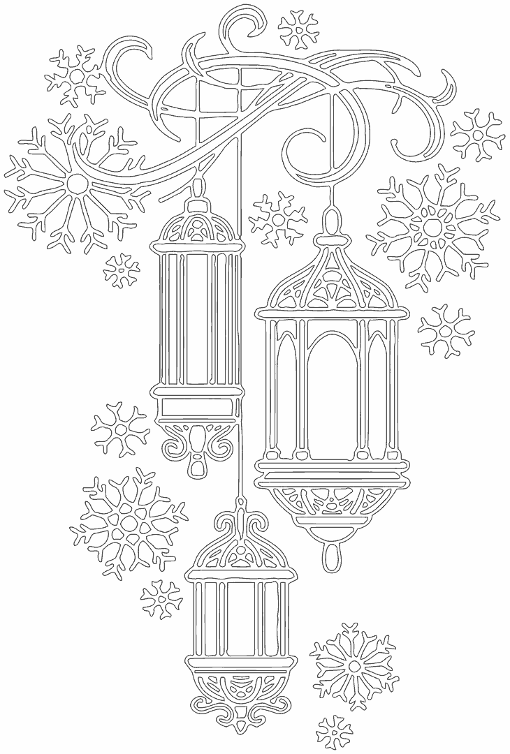 Елочные игрушки раскраска