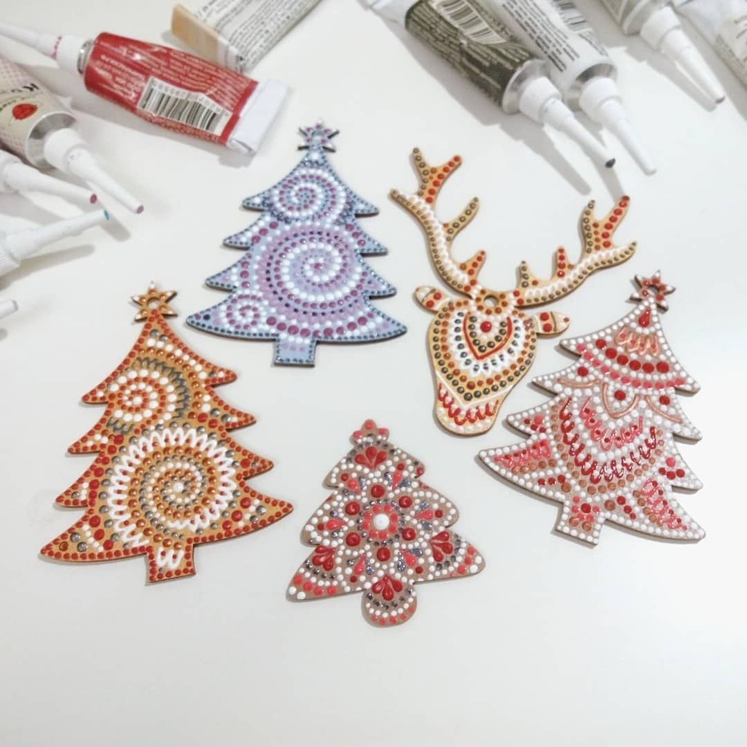 Новогодний пейзаж раскраска