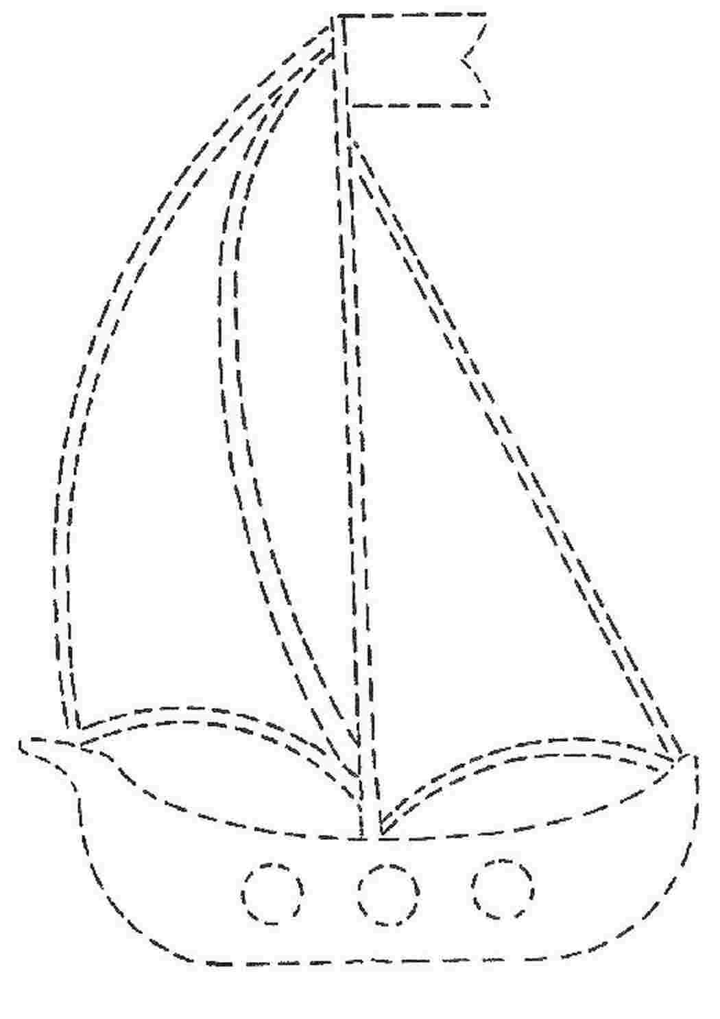 Рисование по точкам кораблик