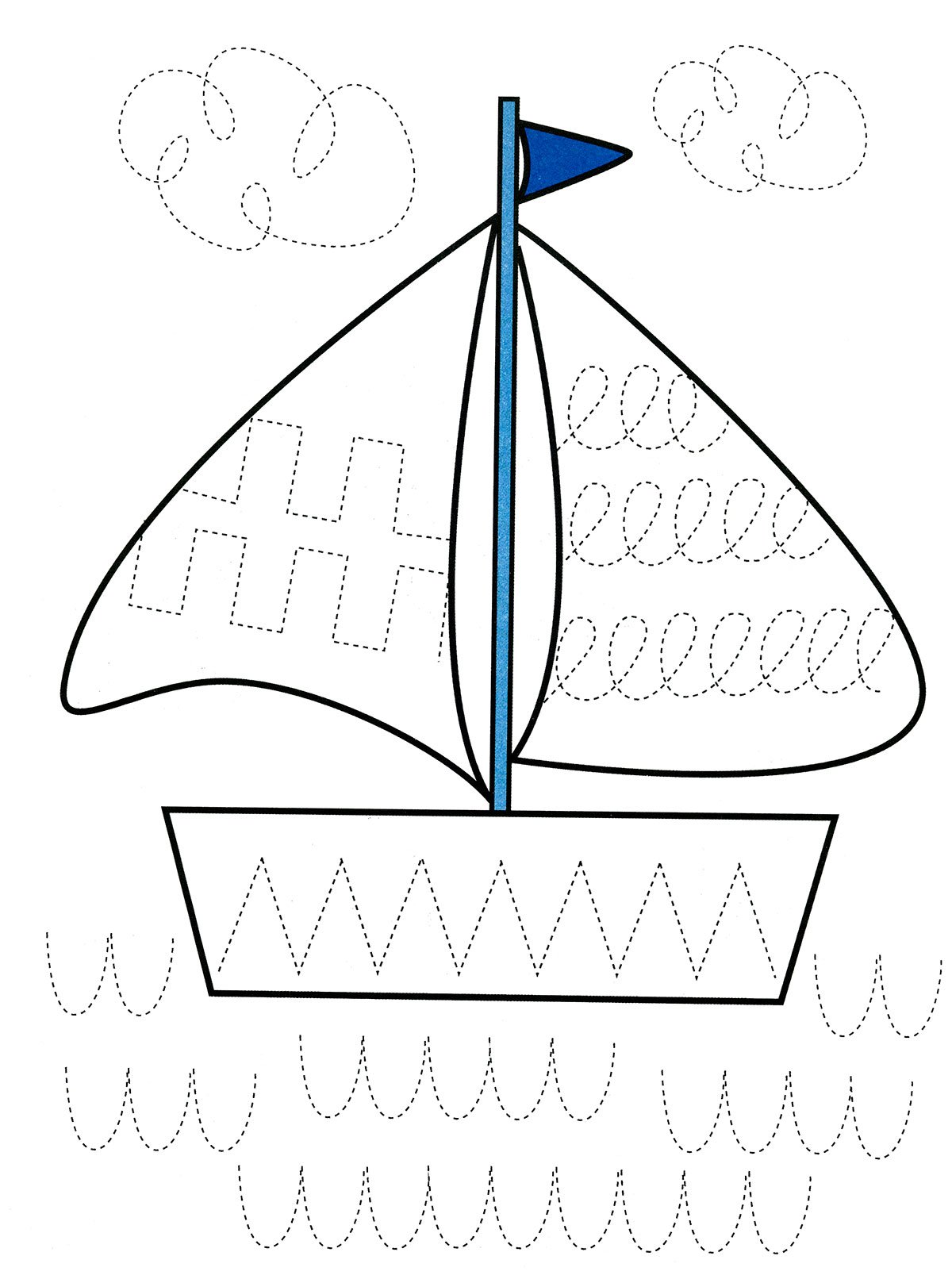 Соединить кораблик по точкам