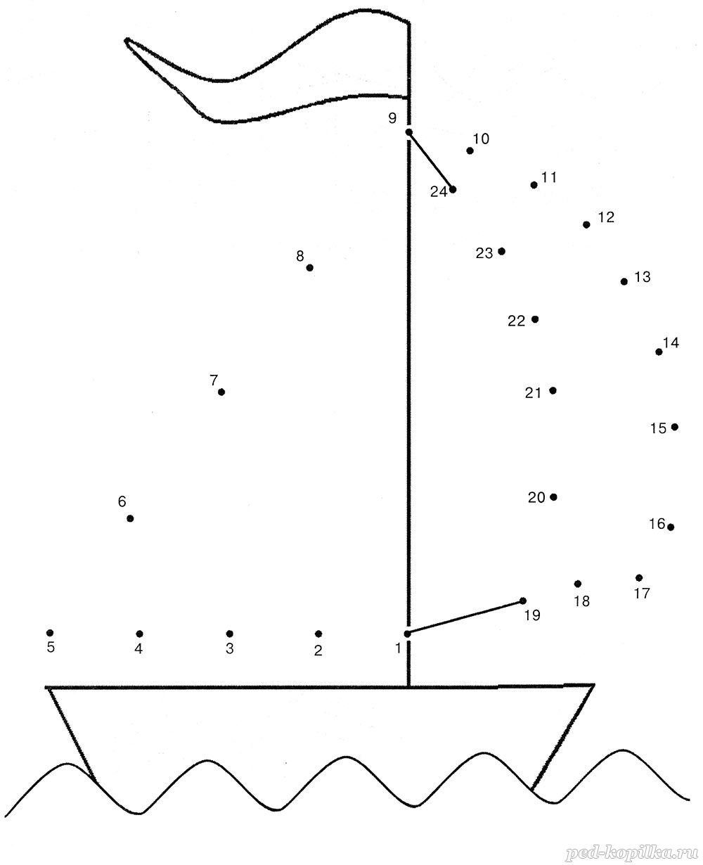 Рисуем по точкам воздушный шар