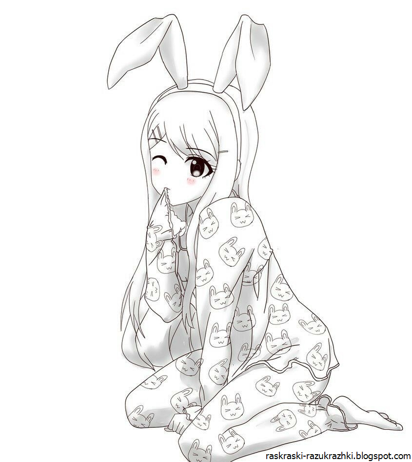 Раскраски для девочек пасхальные