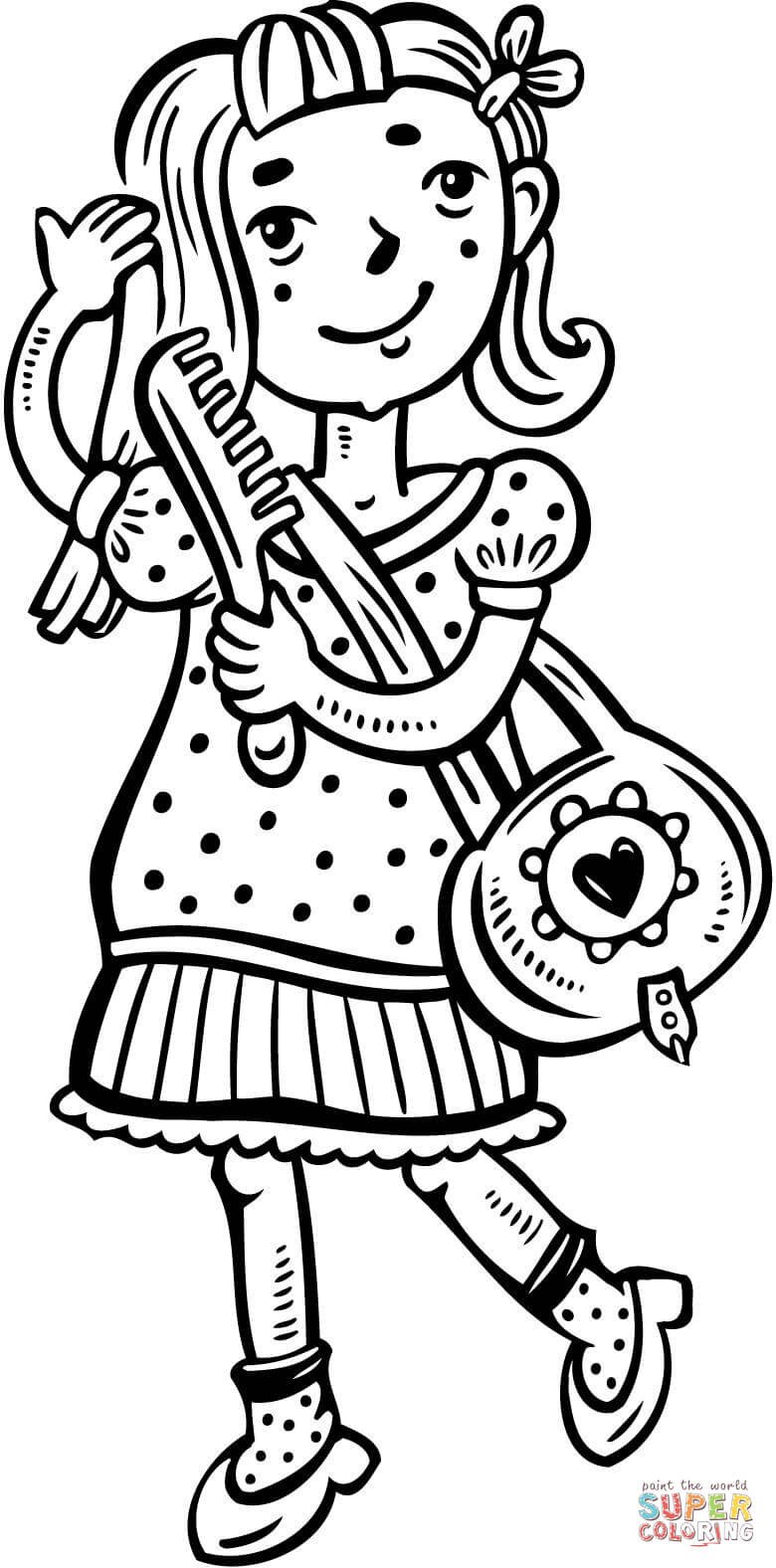 Раскраска много причесок