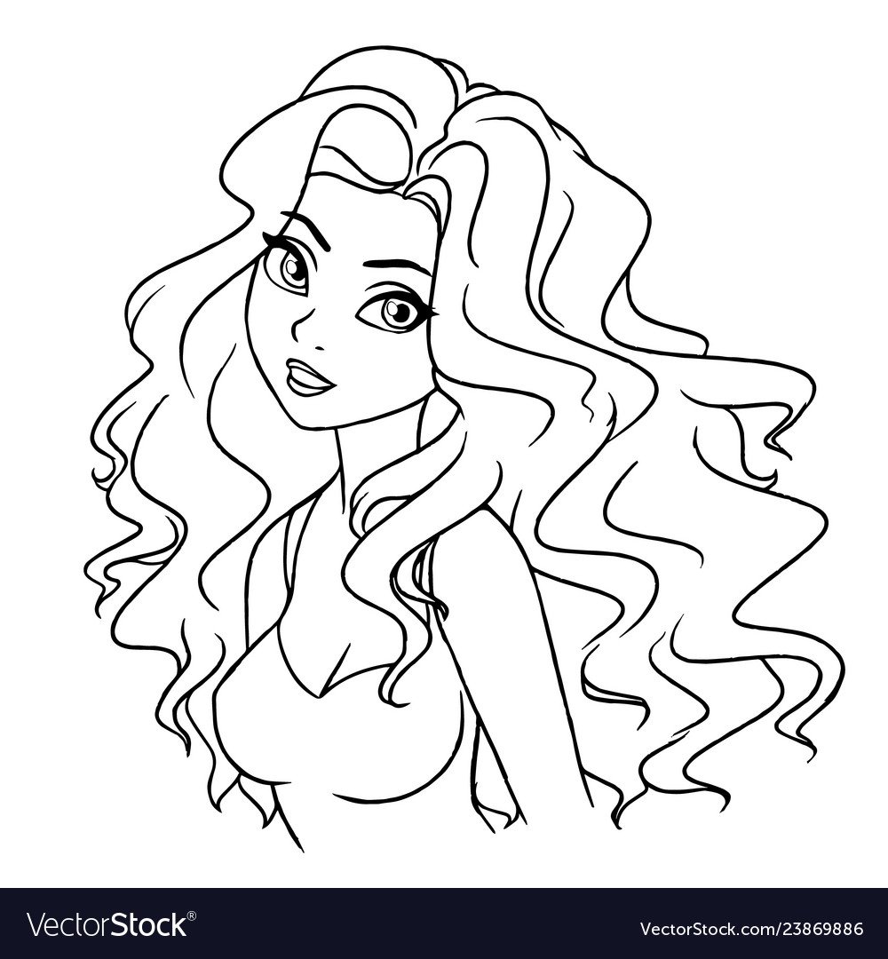 Раскраска расчесывание волос для детей