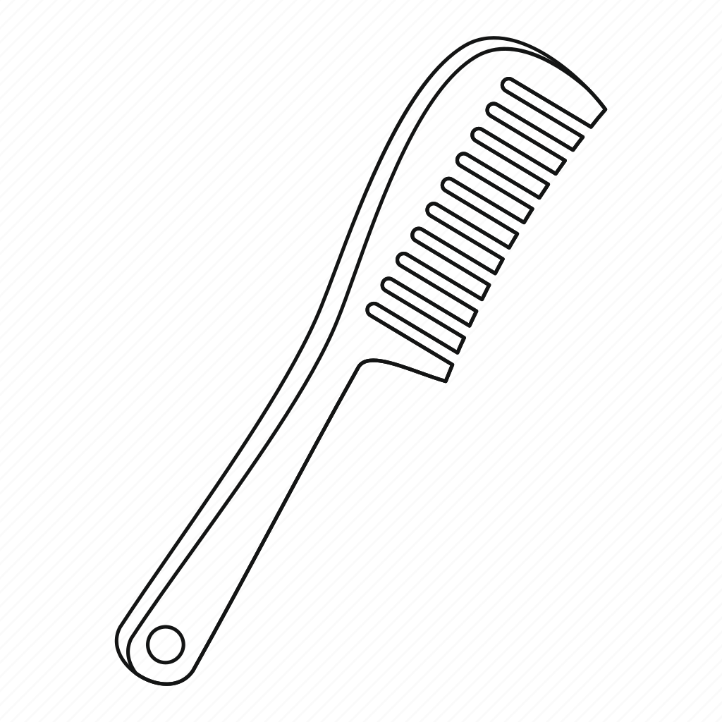 Раскраска расчесывание волос для детей