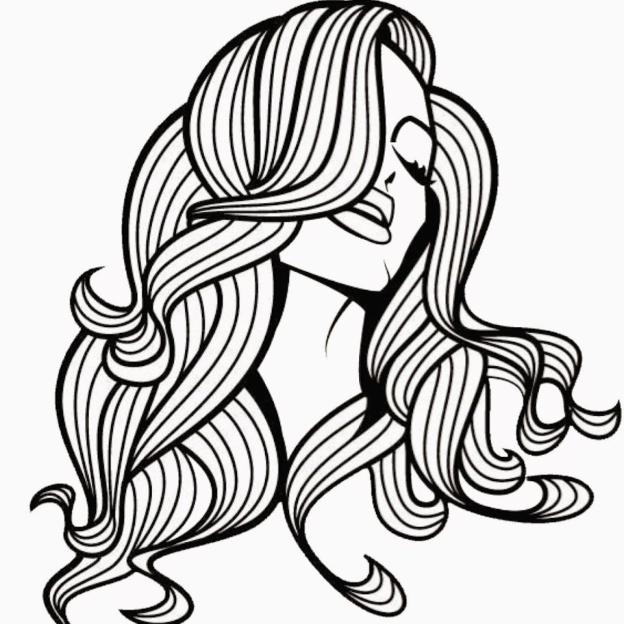 Раскраска расчесывание волос