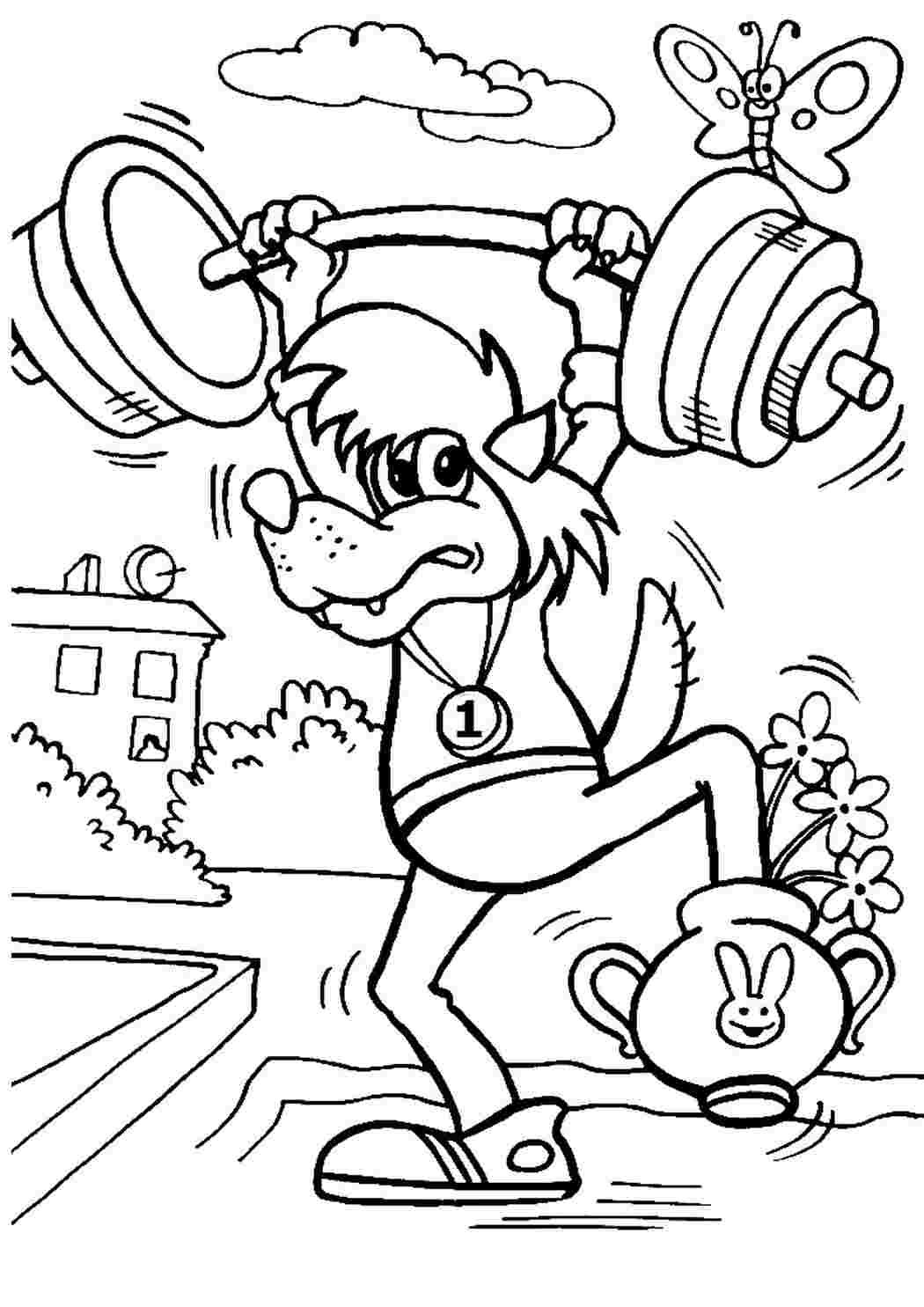 Раскраски зима для детей 3-4 лет