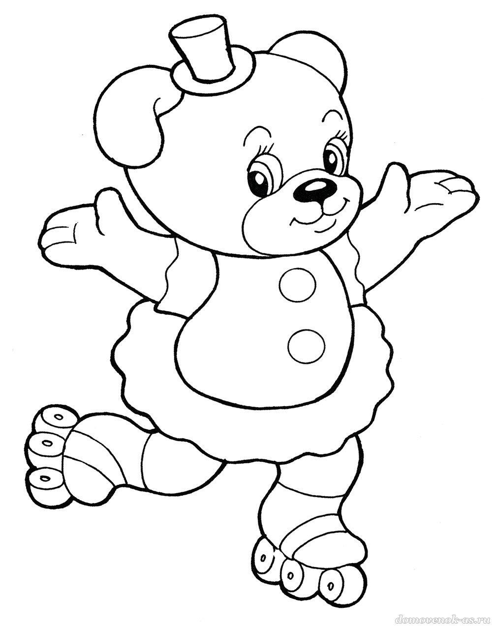 Талисман Олимпийских игр для детей раскраска