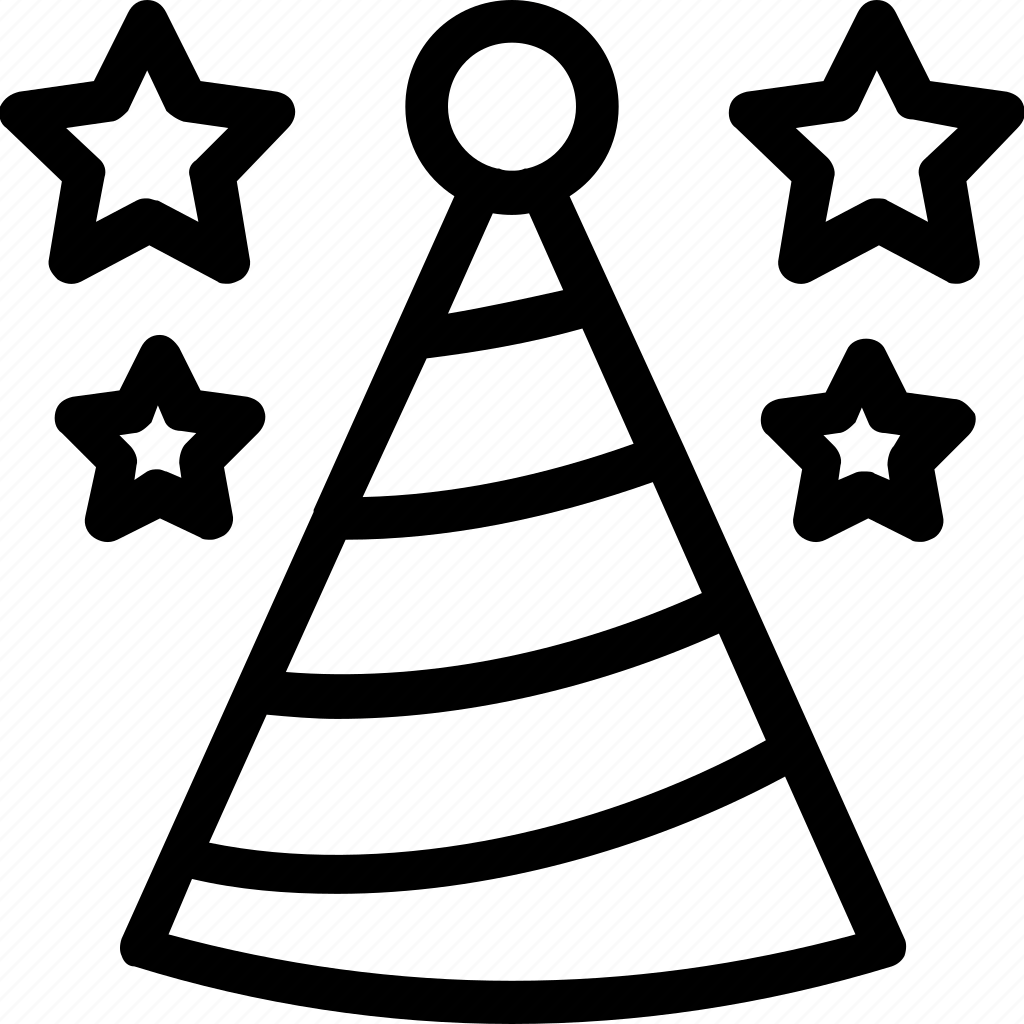 Праздничный колпак раскраска