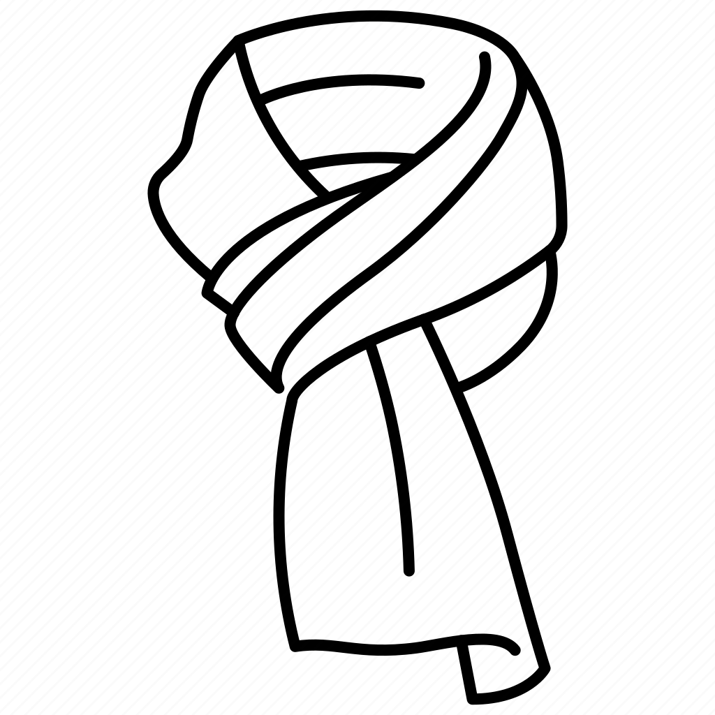 Шарф раскраска для детей