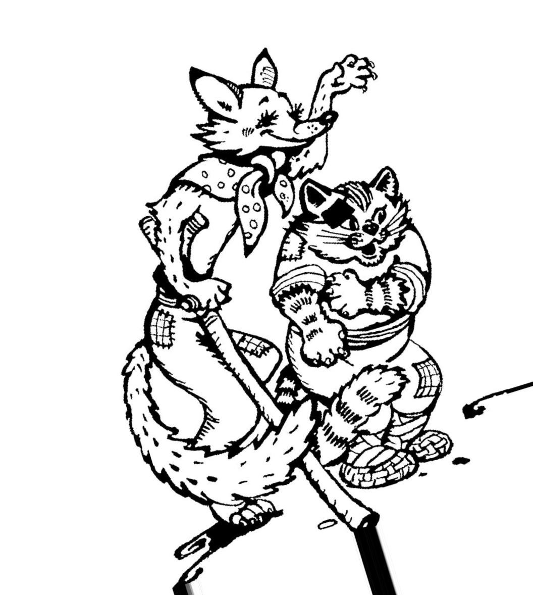 Раскраска Буратино и Мальвина