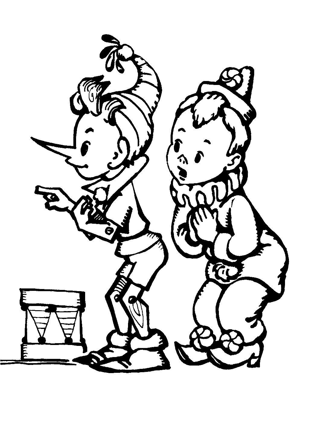 Буратино распечатать сказку без картинок