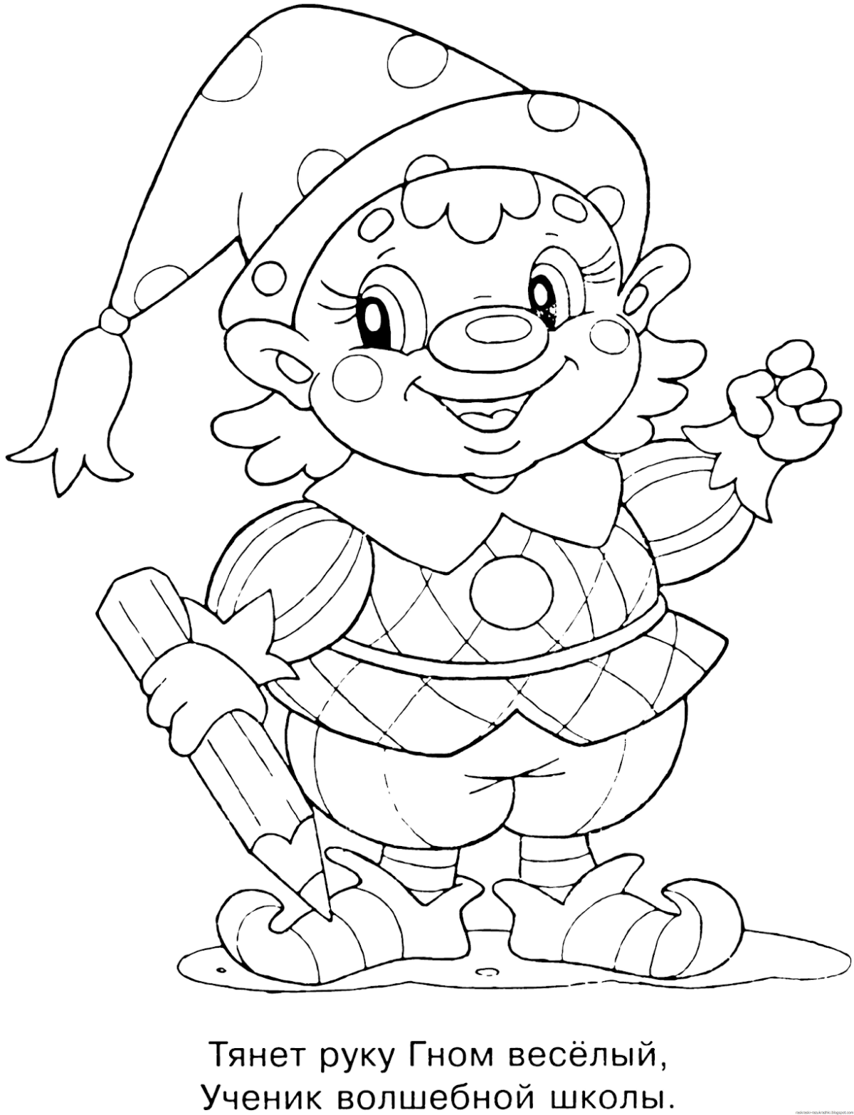 Буратино и Мальвина раскраска для детей