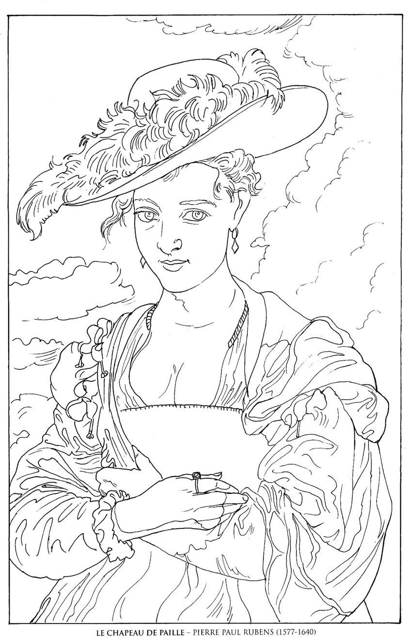 Эскиз для раскрашивания акварелью