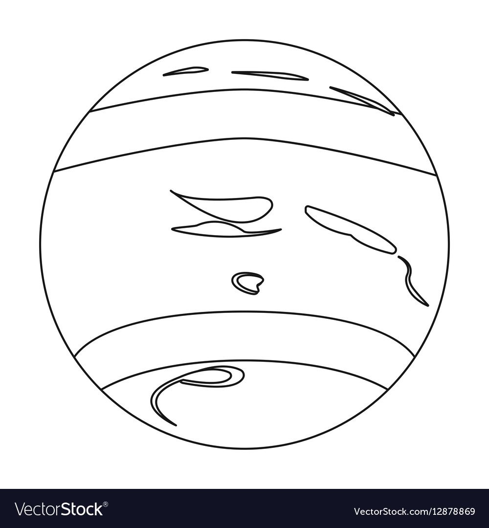 Планета Юпитер раскраска