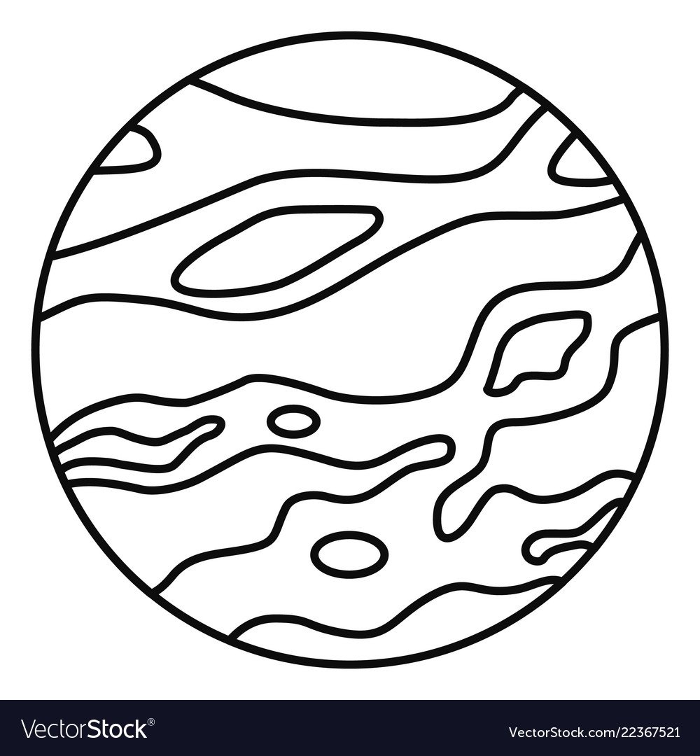 Планета Нептун раскраска