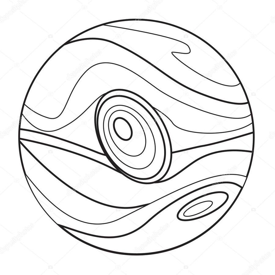 Планета Юпитер раскраска