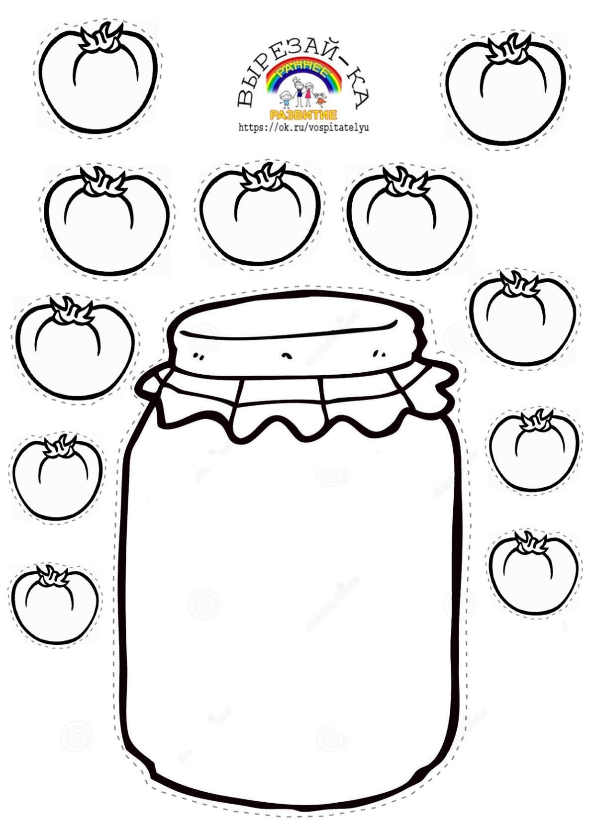 Баночки для аппликации