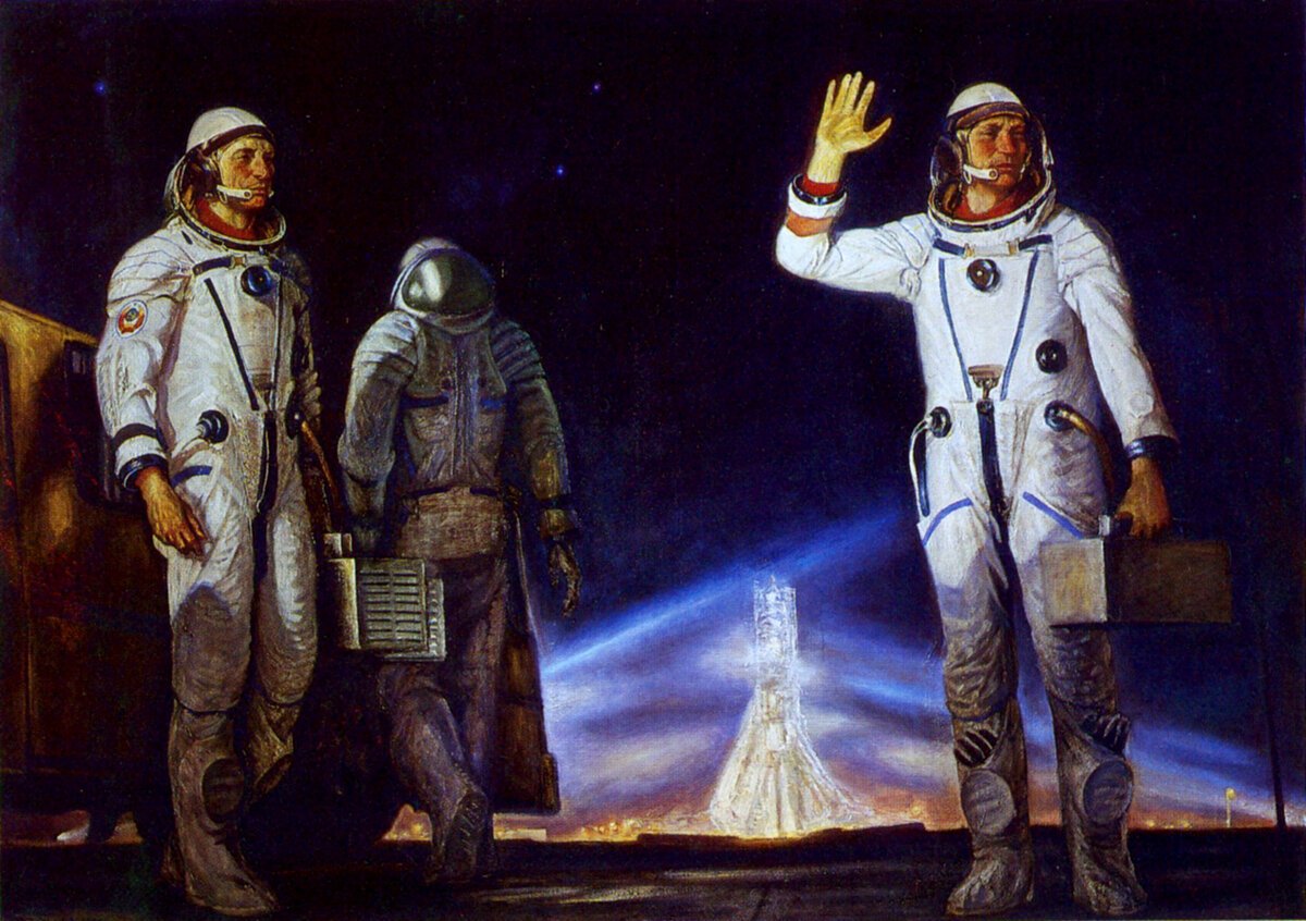 Ретрофутуризм космонавты СССР