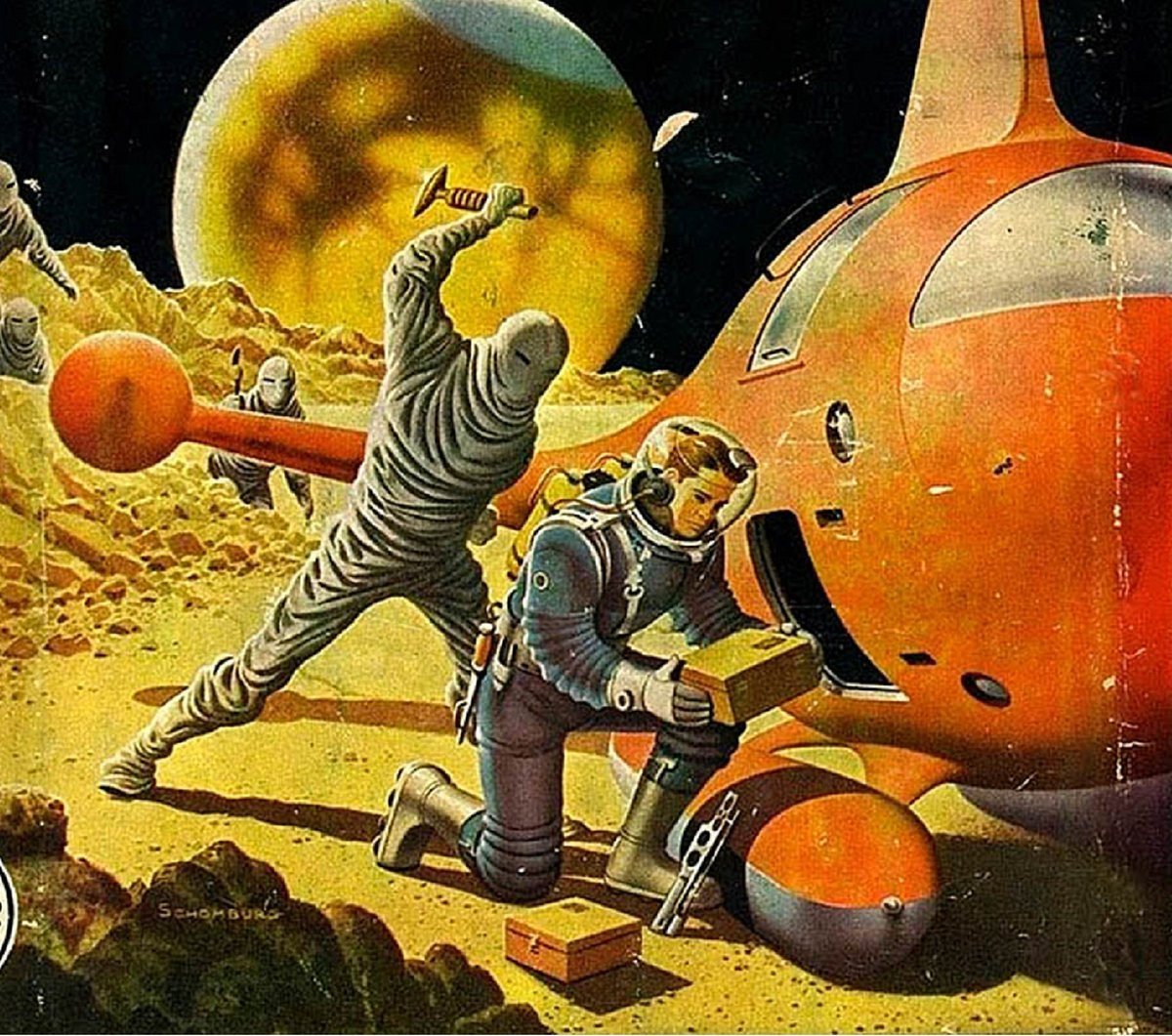 Животные в космосе рисунки