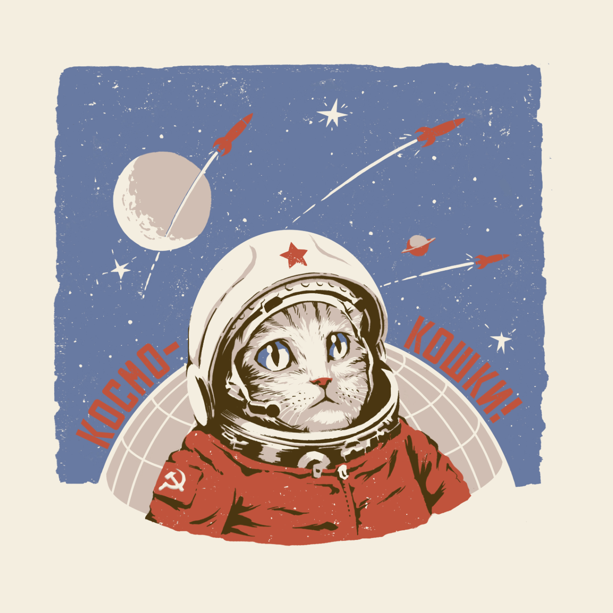 Ретрофутуризм космонавты СССР