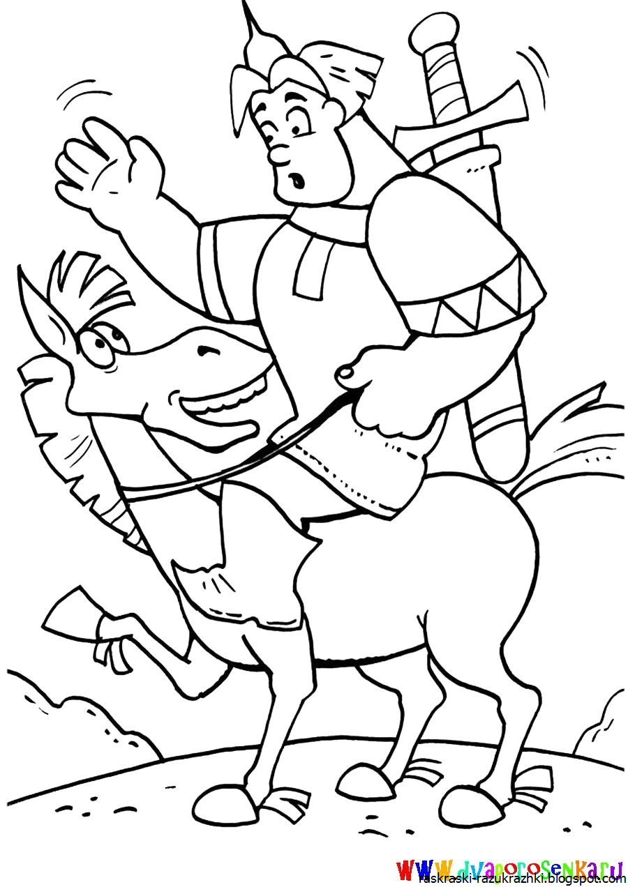 Три богатыря карандашом