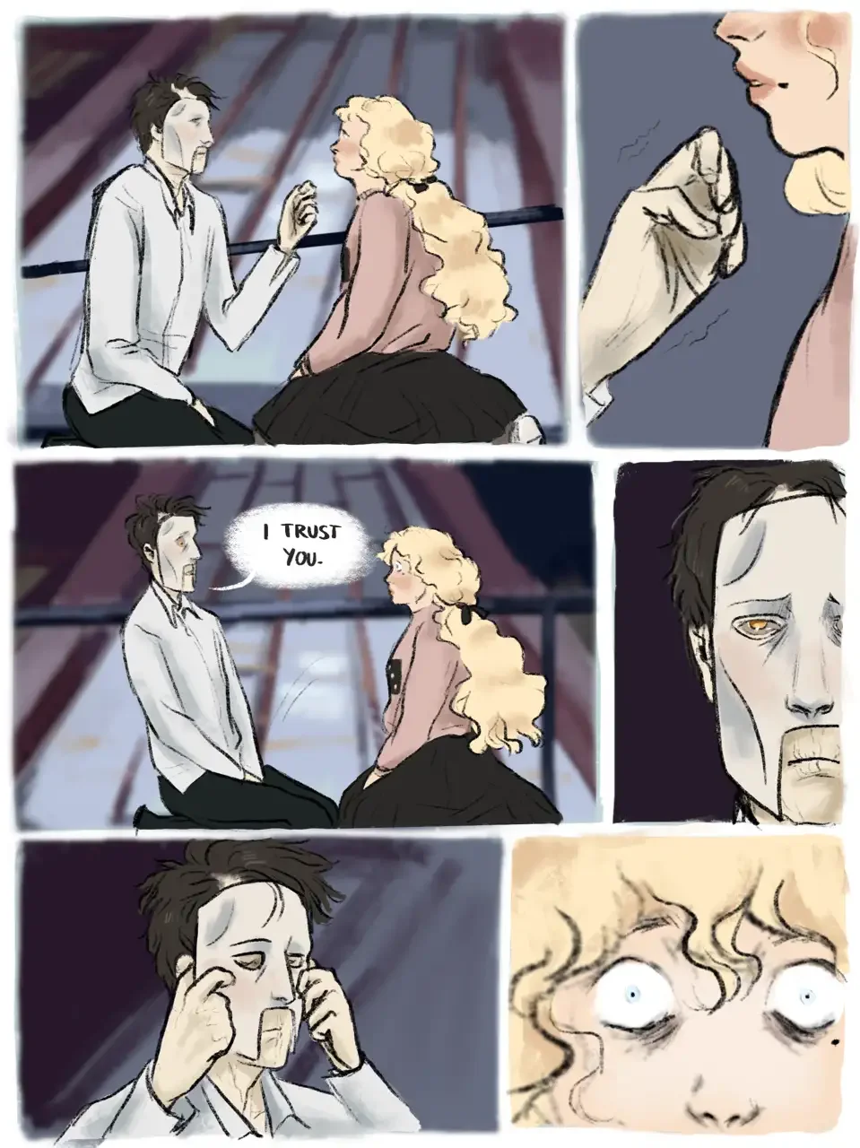 Призрак оперы в стиле аниме