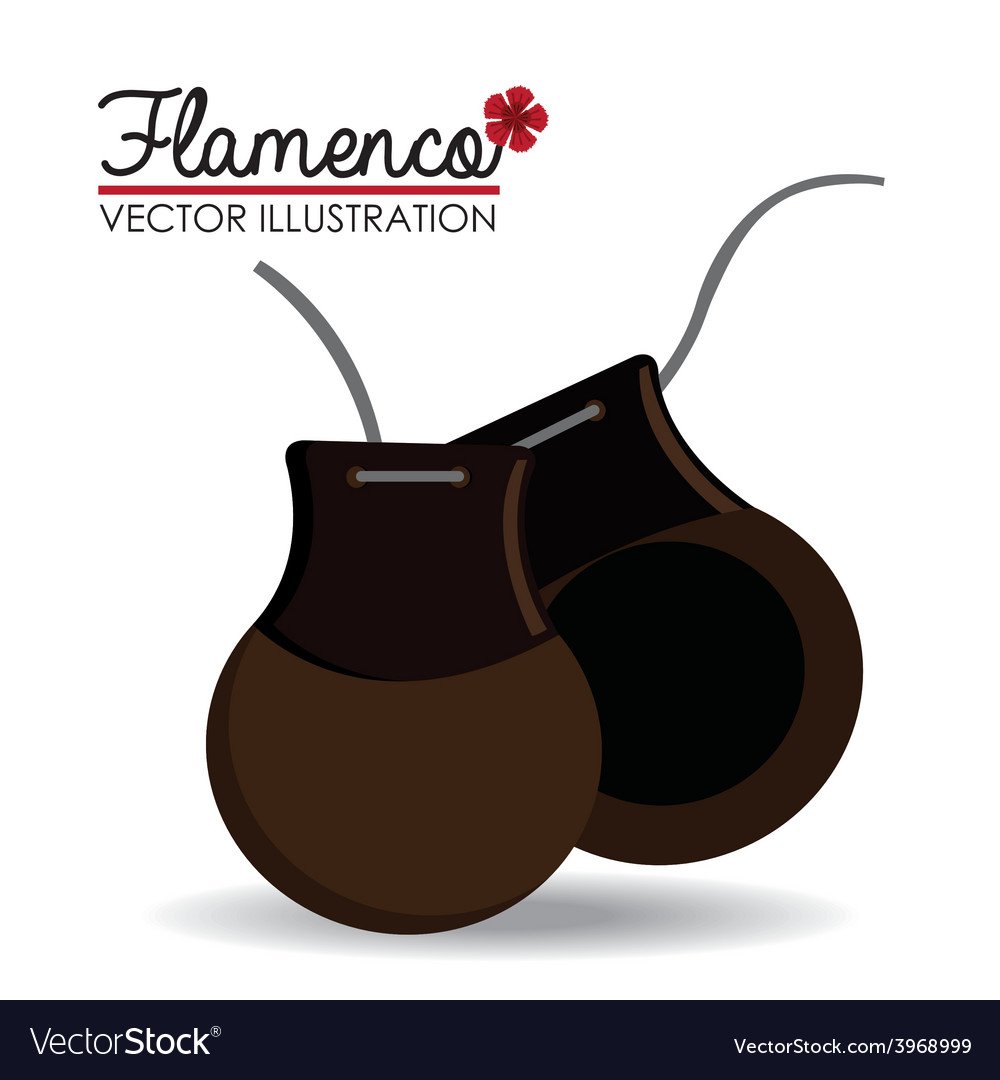 Кастаньеты на прозрачном фоне