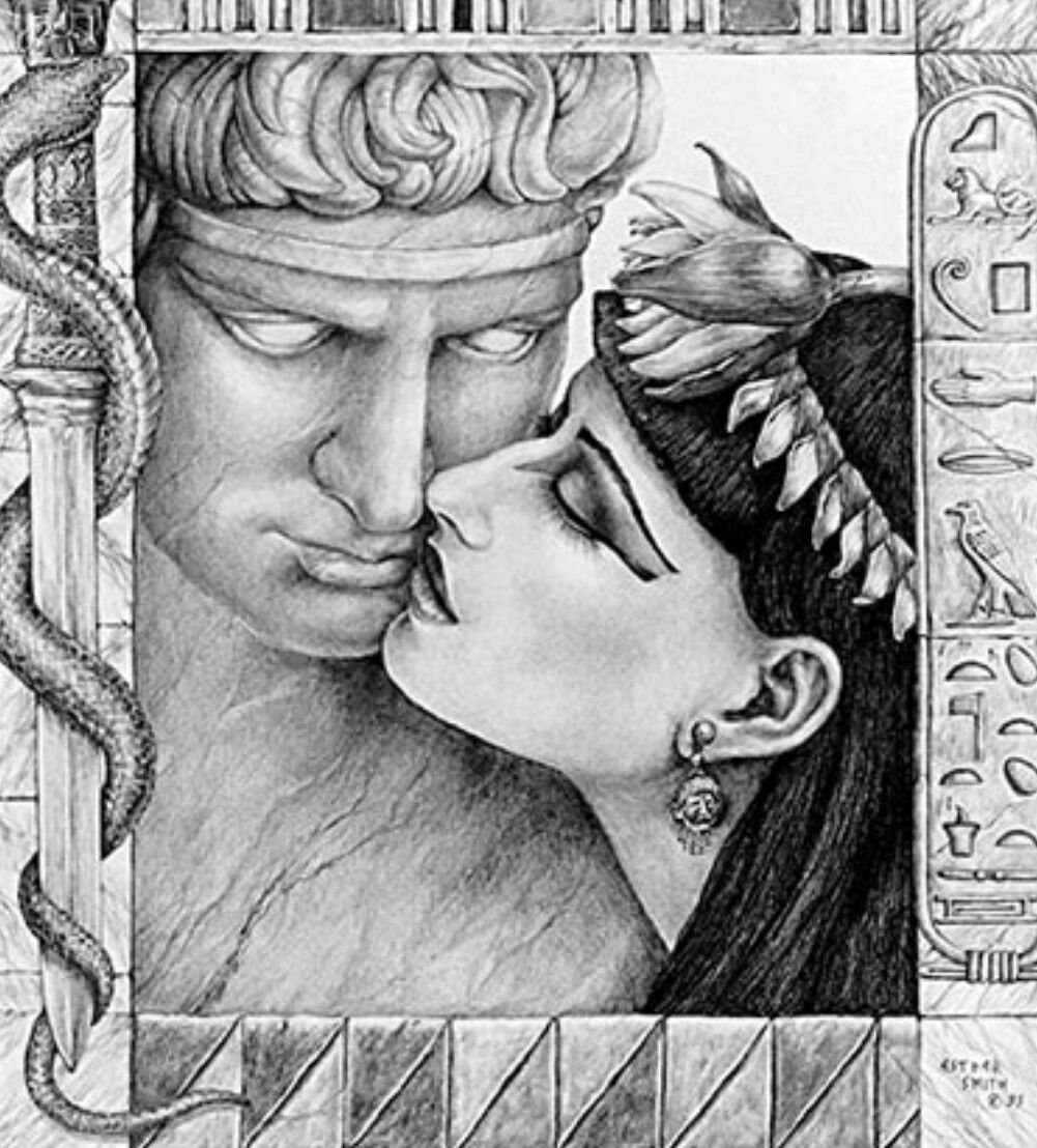 Нефертити рисунок вектор